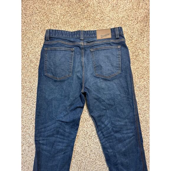 Duluth Flex Ballroom Men's Blue Jeans/Pants; 35 X30; Denim Relaxed Fit, Straight - Picture 11 of 11